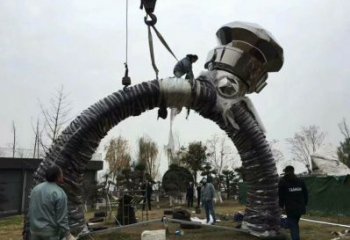 戒指環(huán)雕塑精選，美陳雕塑，鍛鋼戒指環(huán)雕塑通用
