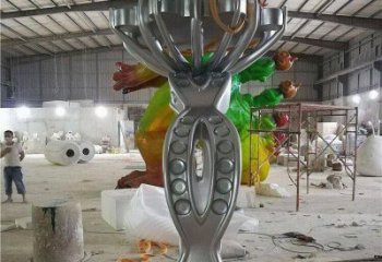 雕塑鉆戒制造，街景小品，景觀不銹鋼鉆戒雕塑優(yōu)價
