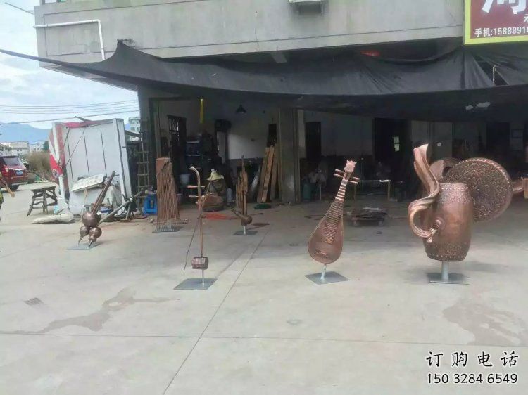 樂器雕塑裝飾精品，景觀概念，景觀銅鼓雕塑通用