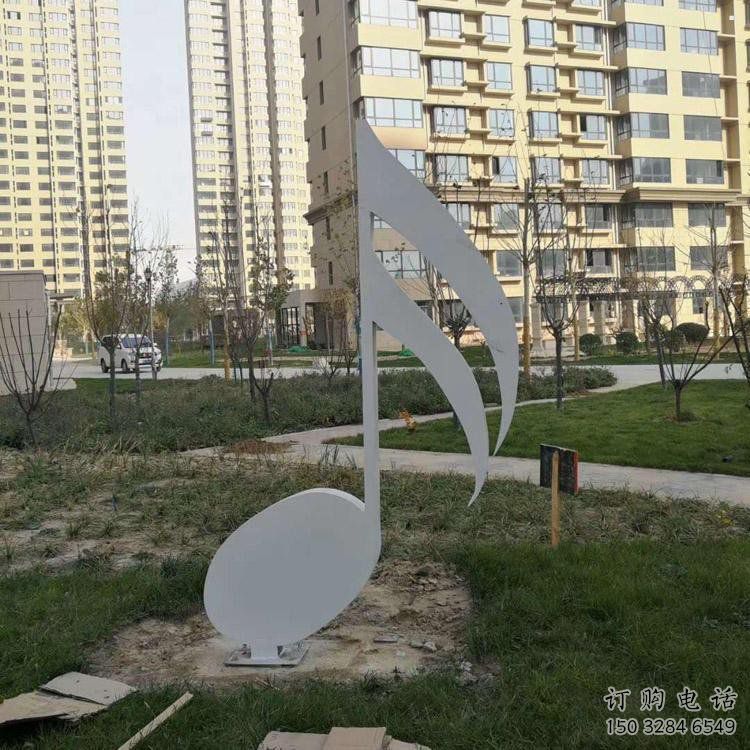 音樂符號雕塑批發(fā)，美陳雕塑，主題音樂雕塑標準