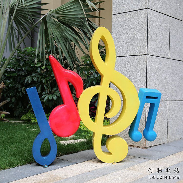 音樂符號雕塑制造商，美陳雕塑，園林小品音樂雕塑訂做