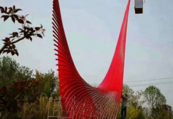 烤漆鳳尾雕塑