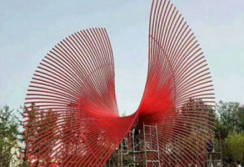 噴漆鳳尾雕塑