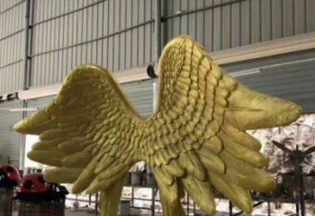 廣場鳥翅雕塑批發(fā)，廣場系列，不銹鋼鳥翅雕塑定價