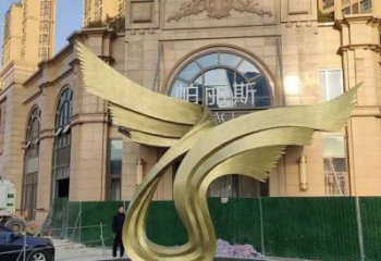鳥翅雕塑服務商，景觀雕塑，不銹鋼鳥翅雕塑訂做