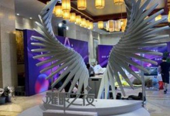 天使之翼雕塑供需，標(biāo)識(shí)雕塑，景觀翅膀雕塑制造商
