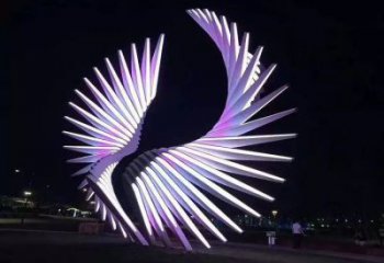 天使之翼雕塑制造商，城市雕塑，公園廣場翅膀雕塑觀賞型