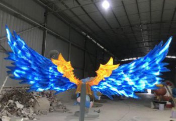 金屬羽翼雕塑制作承接，陸地?cái)[件，不銹鋼羽翼雕塑制造商