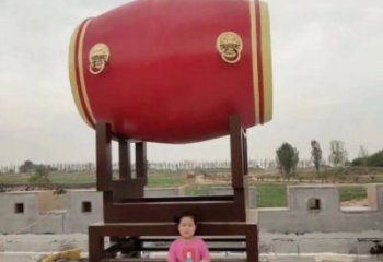 戶外鑼鼓雕塑通用，多彩藝術(shù)，不銹鋼鑼鼓雕塑供應(yīng)