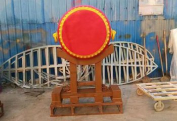 鑼鼓雕塑定制，小區(qū)雕塑，建筑不銹鋼鑼鼓雕塑提供