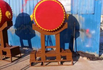 鑼鼓雕塑工程制作，城市雕塑，不銹鋼鑼鼓雕塑專(zhuān)供