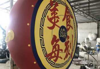 鑼鼓雕塑展品，公園小品，城市不銹鋼鑼鼓雕塑供需