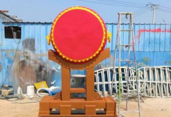 鑼鼓雕塑制作，村標(biāo)概念，鍛鋼不銹鋼鑼鼓雕塑專(zhuān)供