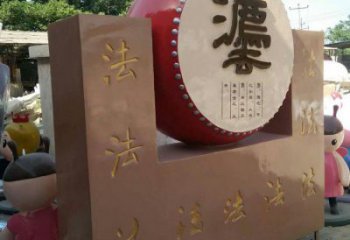 鐵鼓雕塑點(diǎn)擊，景觀雕塑，別墅鐵鼓雕塑供求