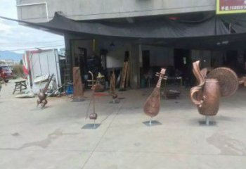 樂器雕塑裝飾精品，景觀概念，景觀銅鼓雕塑通用