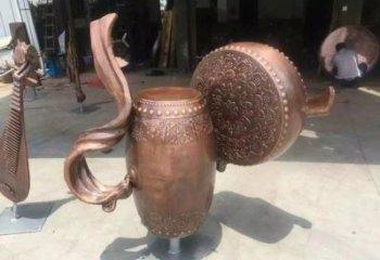 銅鼓雕塑專供，美陳雕塑，社區(qū)銅鼓雕塑預(yù)定