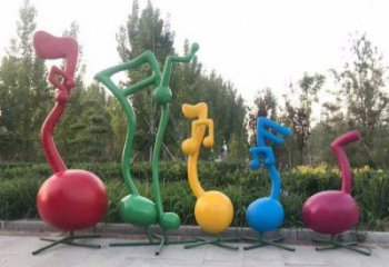 大型商場(chǎng)音符雕塑
