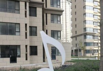 音樂符號(hào)雕塑定做，廣場(chǎng)雕塑，室外音樂符號(hào)雕塑提供