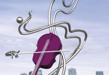 音樂符號雕塑生產(chǎn)，白鋼構(gòu)件，白鋼音樂符號雕塑通用