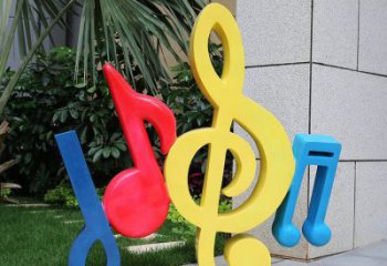 音樂符號雕塑制造商，美陳雕塑，園林小品音樂雕塑訂做