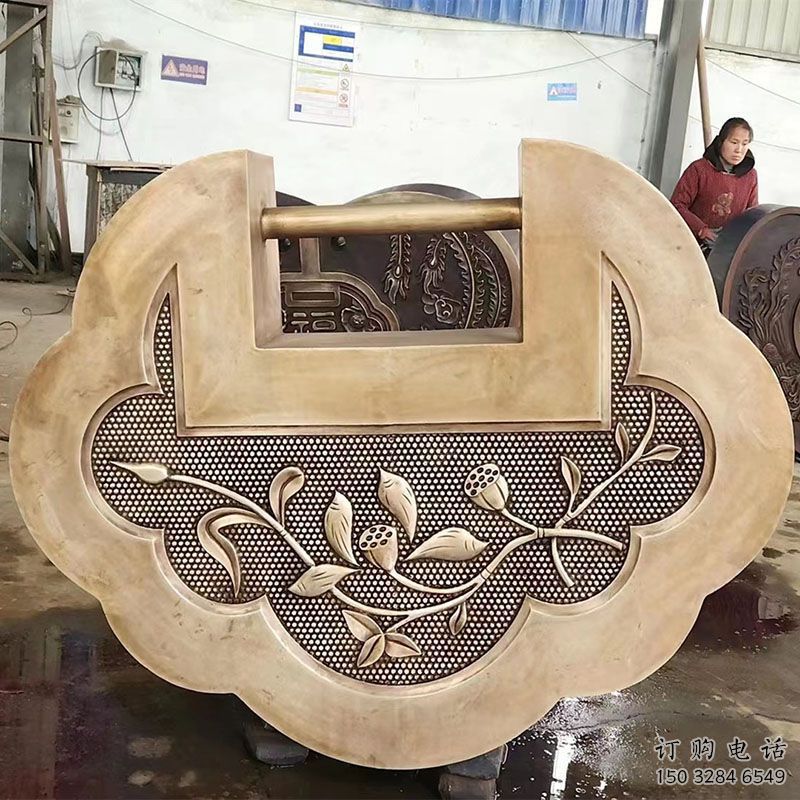 現(xiàn)代同心鎖雕塑定制，中式工藝，鎖子雕塑造型優(yōu)價(jià)