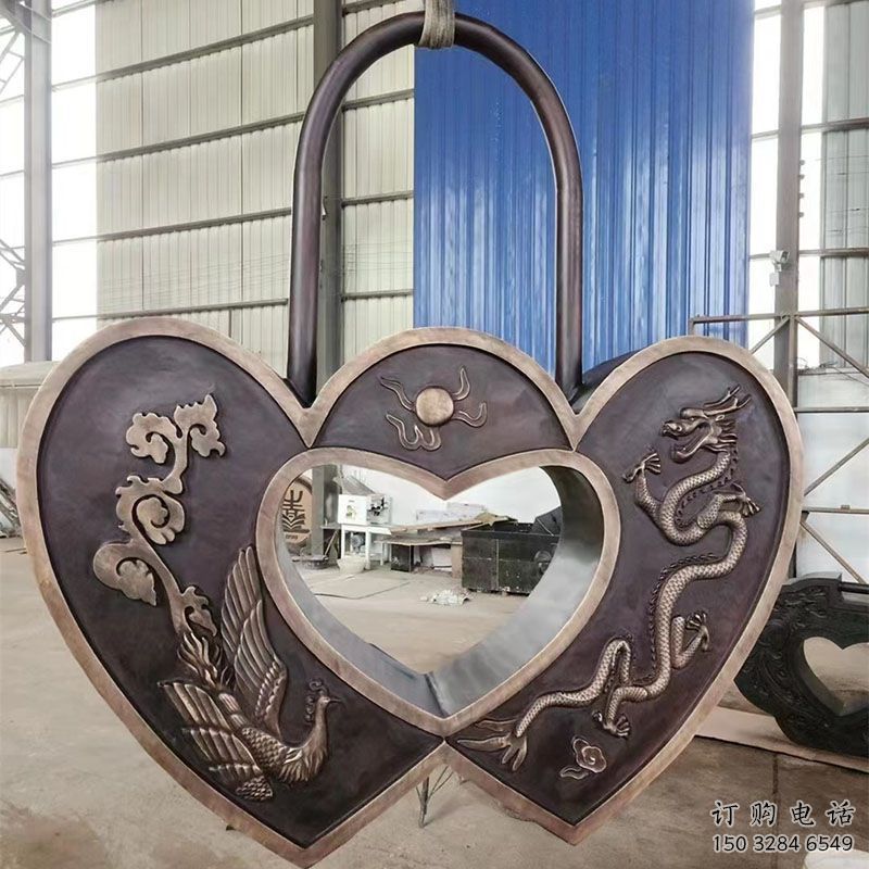 園林銅鎖子雕塑承接，景區(qū)雕塑，銅鎖子雕塑定制