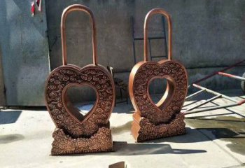鎖子雕塑制造商，城區(qū)小品，城市鎖子雕塑定制