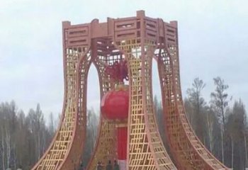 焦作景區(qū)燈籠球雕塑供給，公園雕塑，燈籠球雕塑供求