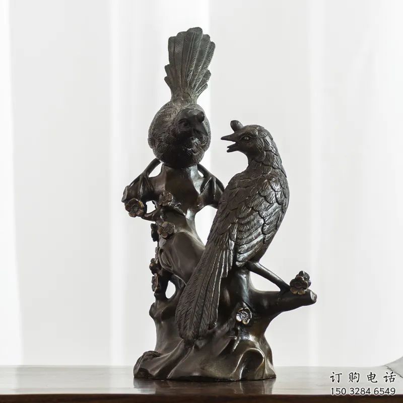 鎮(zhèn)江園林喜鵲雕塑