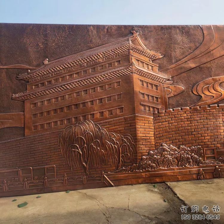海南藝術(shù)浮雕精選，街道標(biāo)識，景觀鍛銅浮雕指用