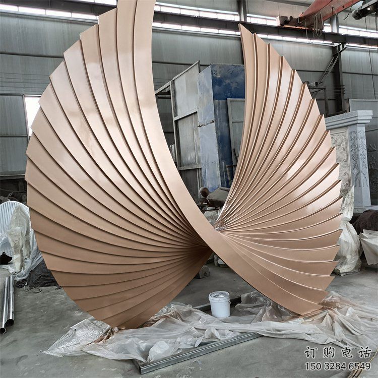 東營羽翼雕塑常用，景觀概念，不銹鋼羽翼雕塑展品
