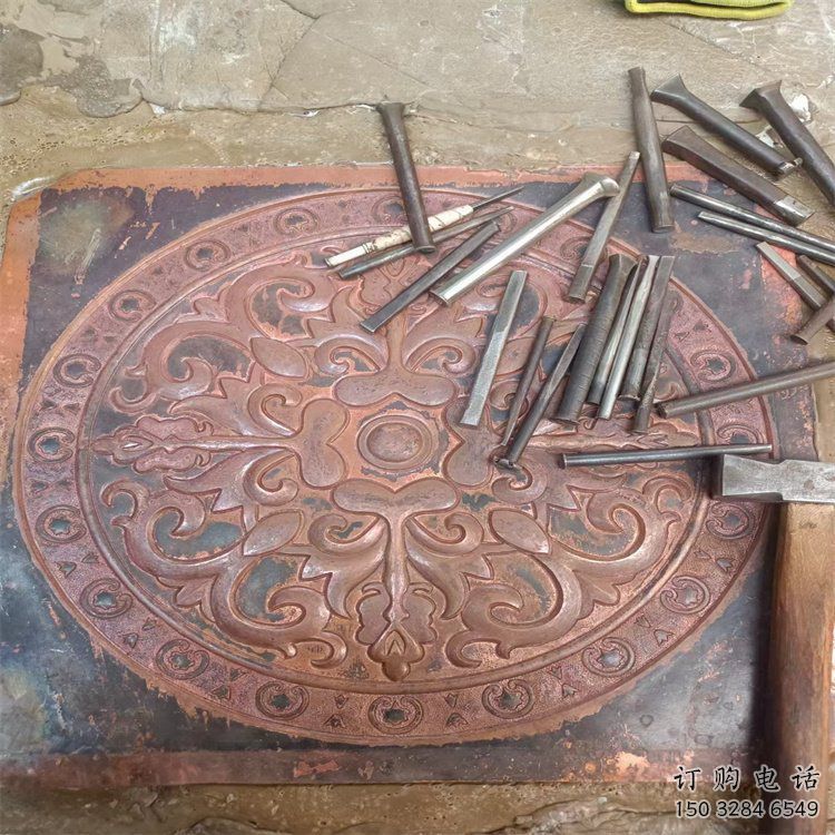 尖草坪花卉浮雕精品，鍛銅構(gòu)件，別墅花卉浮雕廠家