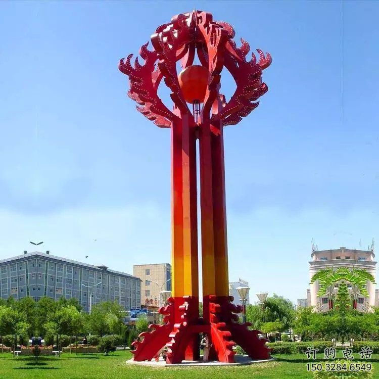 古交街道精神堡壘雕塑 古交街道精神堡壘雕塑