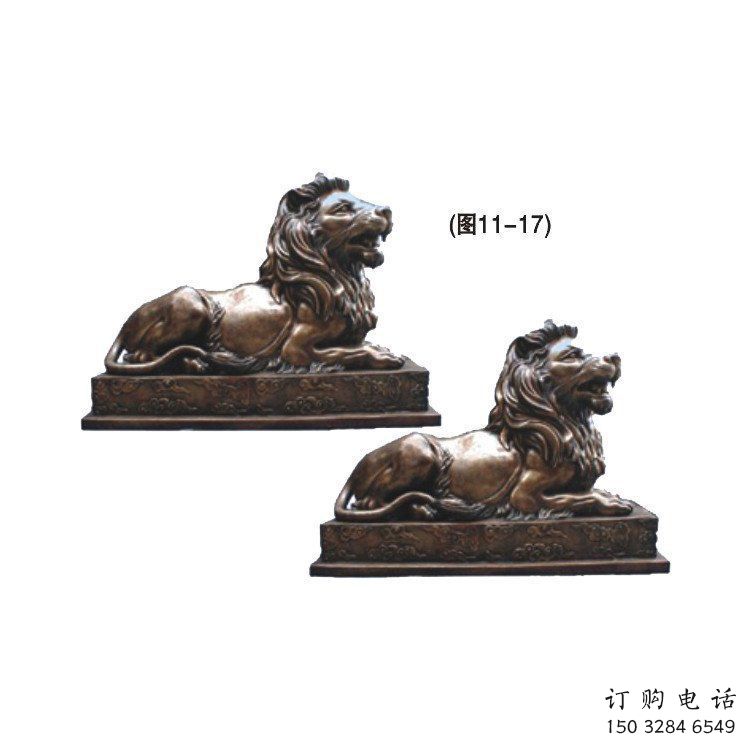 寶雞公園獅子雕塑供求，景觀雕塑，鑄銅趴獅雕塑優(yōu)選