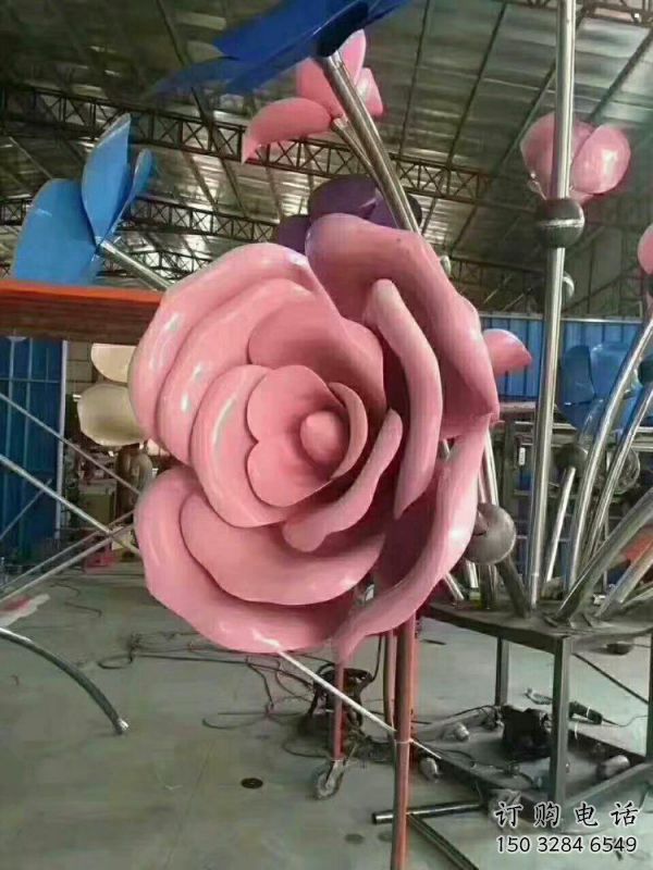 昌都牡丹花雕塑工廠優(yōu)選，城市裝飾，牡丹花花朵雕塑供給