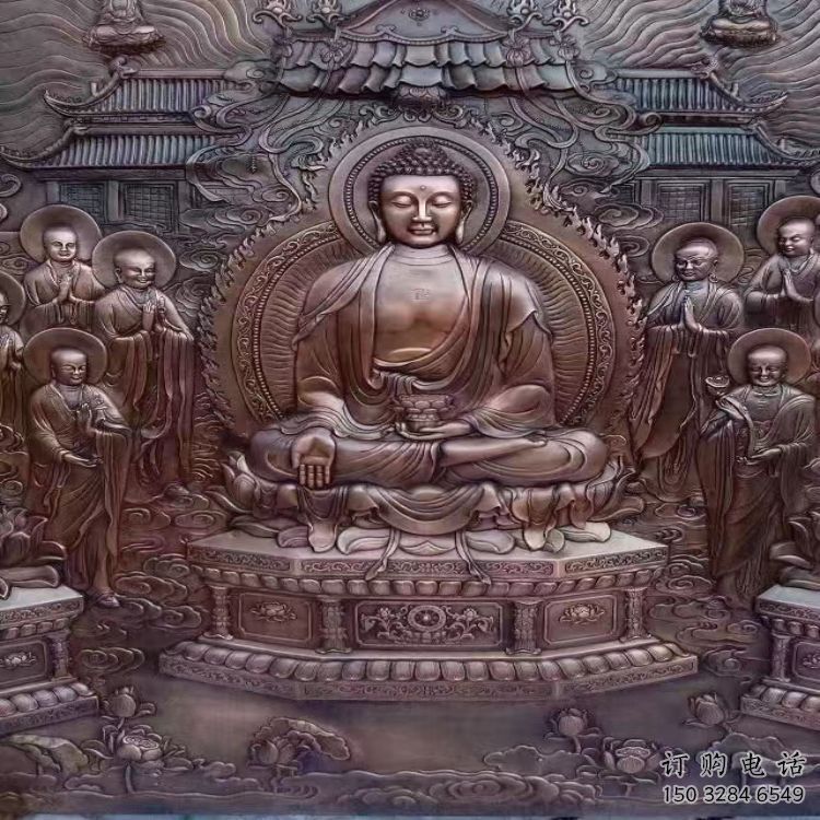 烏魯木齊鍛銅浮雕常用，寺廟景觀，黃銅佛像浮雕生產(chǎn)商