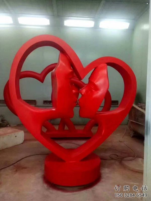 昌吉制造心形人物雕塑供需，鋼管組合，雕塑工程制作供應