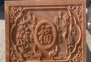 商洛浮雕制造商，室外軟裝，景觀福字浮雕制作廠家