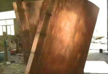 碑林鑄銅書籍供應，街景小品，銅書籍雕塑廠家優(yōu)價