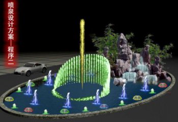 克拉瑪依旱地漂浮噴泉雕塑，水景藝術(shù)噴泉雕塑生產(chǎn)商