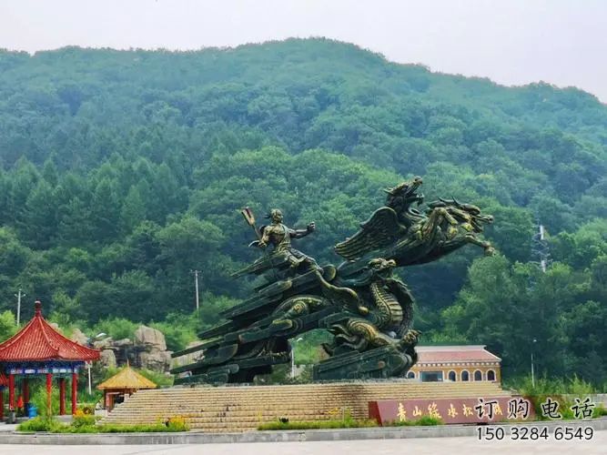 阿克蘇夸父逐日雕塑，鑄銅神話人物雕塑