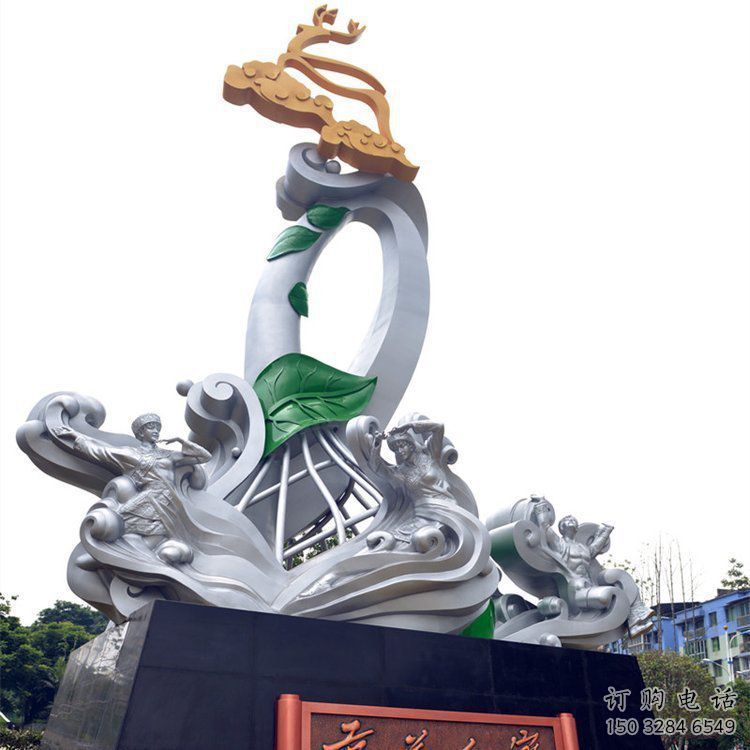 保山蘭花雕塑承接，城市裝飾，大型蘭花花朵雕塑公司