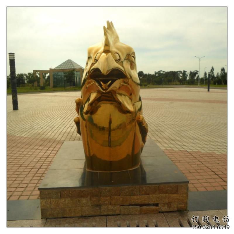 寧波不銹鋼生肖雕塑，鍍鈦工藝，公園廣場戶外擺放