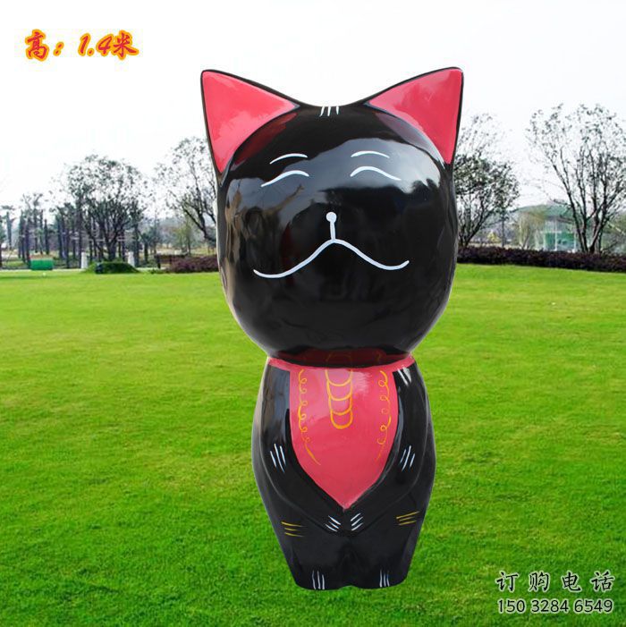 溫州廣場小貓雕塑，動(dòng)物擺件，仿古工藝
