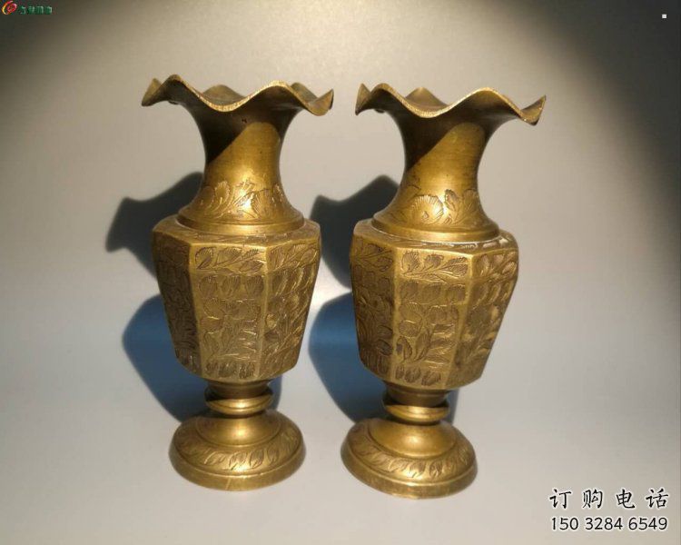 臺(tái)州花瓶雕塑定價(jià)，鑄銅工藝，銅花瓶雕塑制作廠家