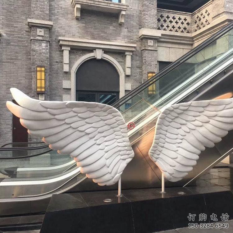 長壽景觀鳥翅雕塑制造，歐式風(fēng)格，不銹鋼鳥翅雕塑定價(jià)
