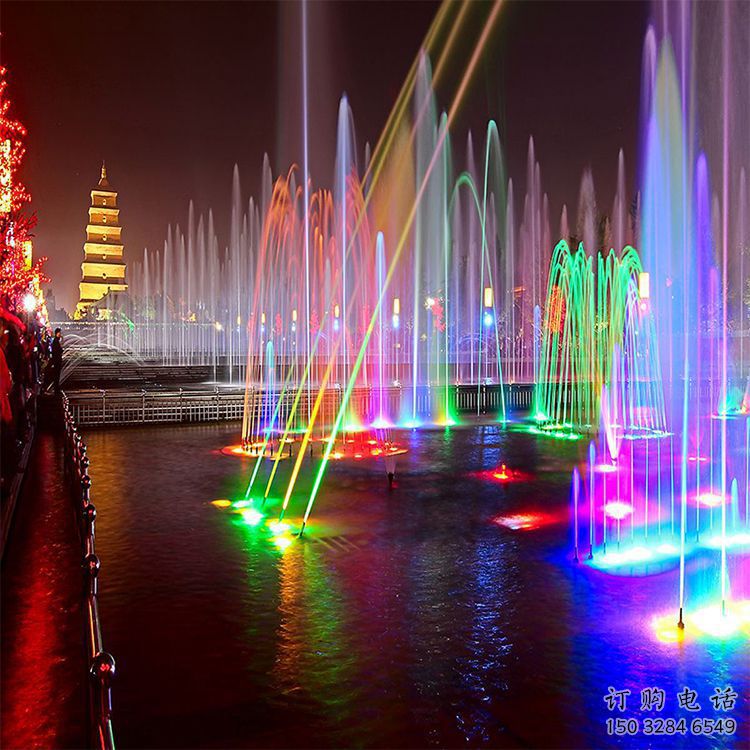 江北選定噴泉雕塑，燈光數(shù)控效果，水景藝術(shù)雕塑