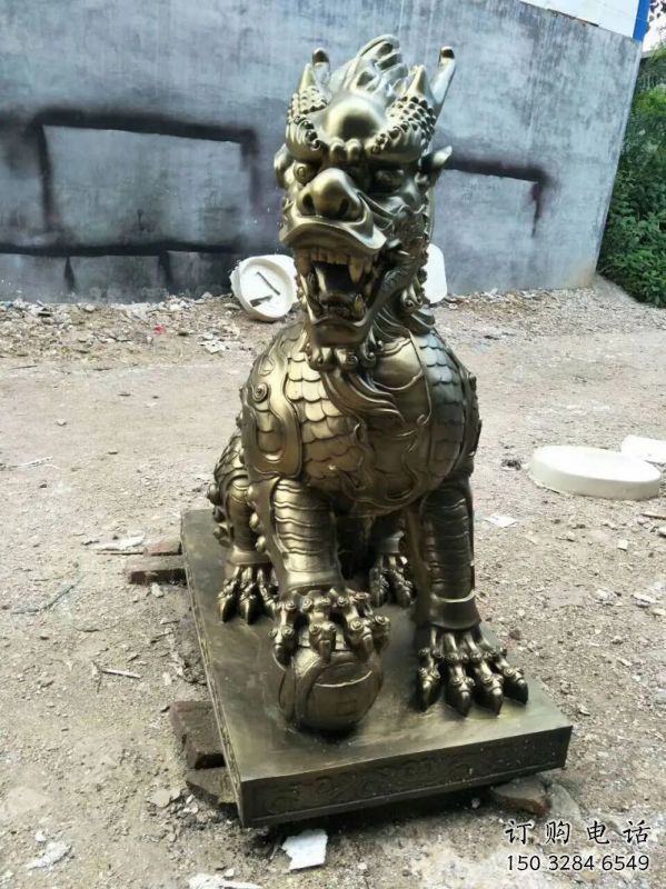 合川校園麒麟雕塑，拉絲海洋雕塑，卡通主題