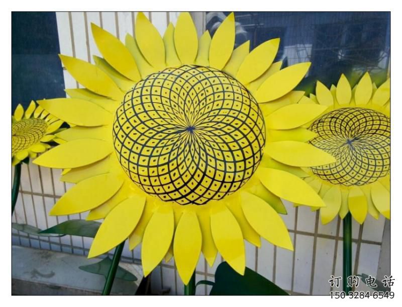 雙橋抽象花籃雕塑展品，小區(qū)雕塑，葵花花籃雕塑工程制作精選