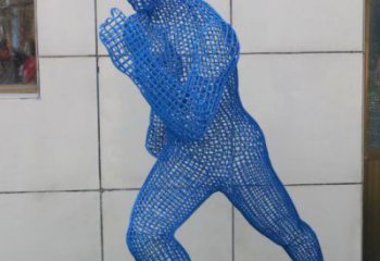 思茅鏤空跑步雕塑，標(biāo)識(shí)雕塑，烤漆鐵藝人物雕塑優(yōu)選